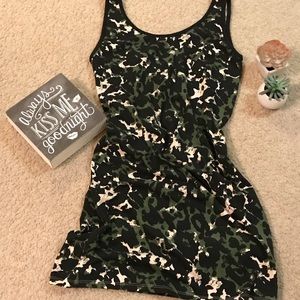 NWT Topshop form fit Camo dress